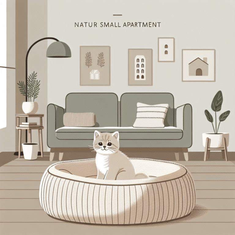 Cozy organic pet beds perfect for small apartments
