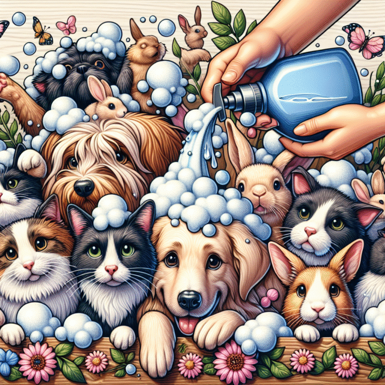 Organic shampoos tailored for sensitive pets