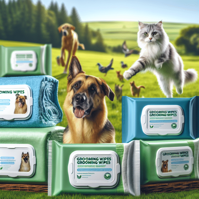 Sustainable grooming wipes for pets