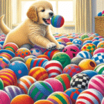 Recycled sock balls for playful pups
