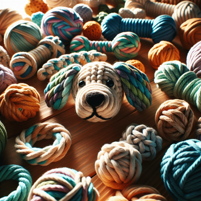 DIY braided jute rope toys for dogs