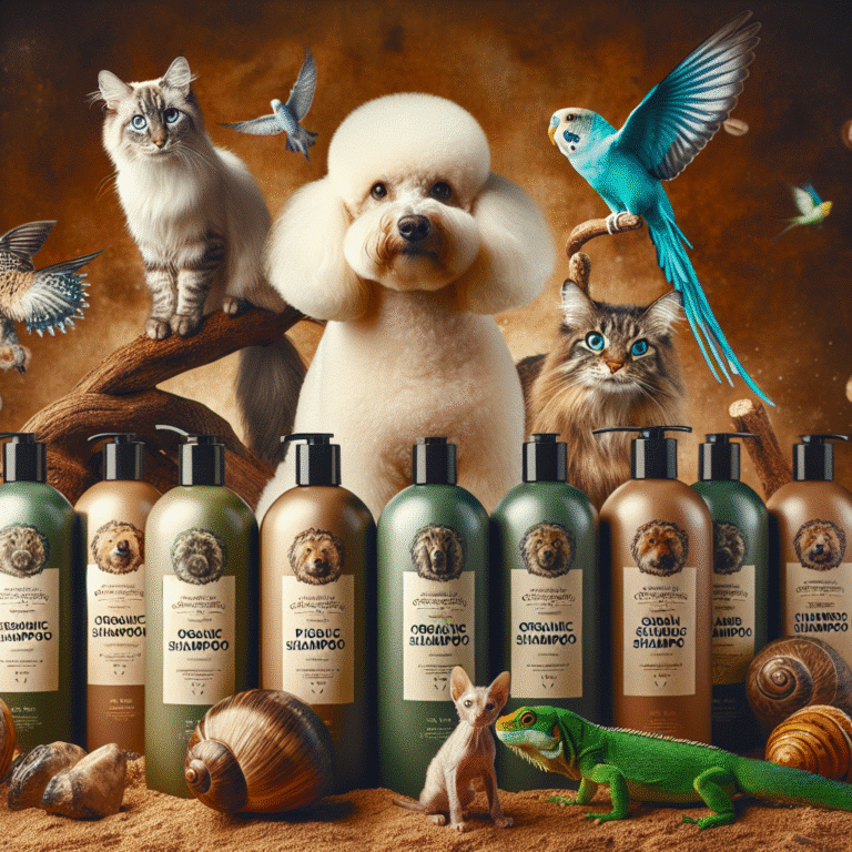 Organic shampoos tailored for sensitive pets