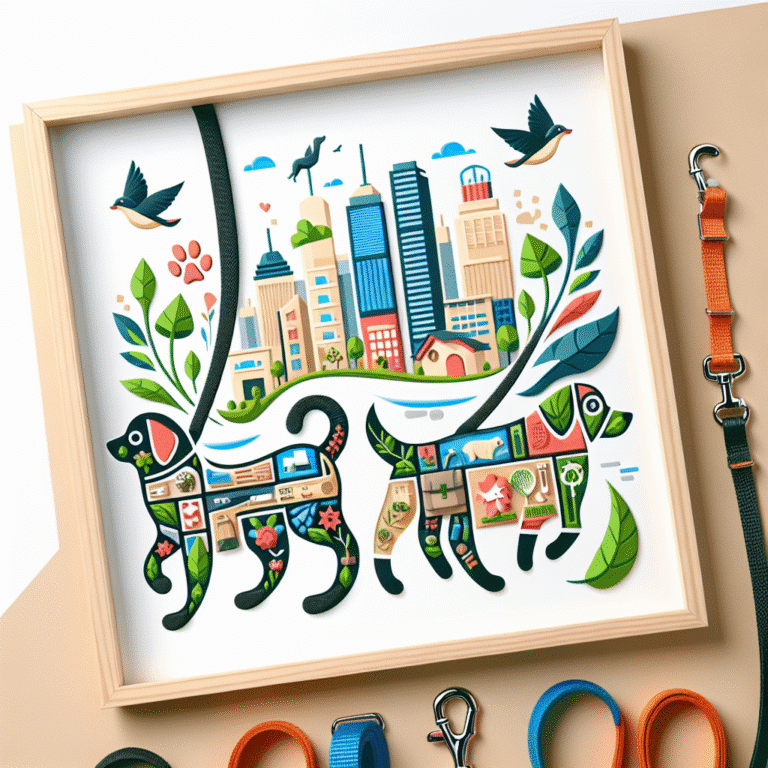 Innovative recycled leashes designed for urban pets