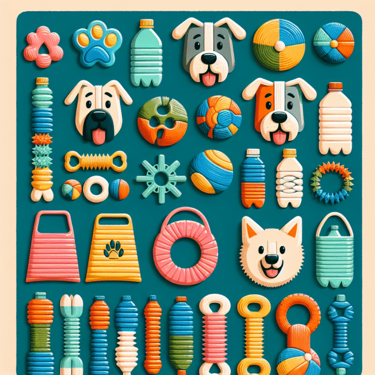 Upcycled bottle chew toys for dogs