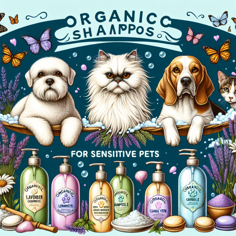 Organic shampoos for sensitive pets