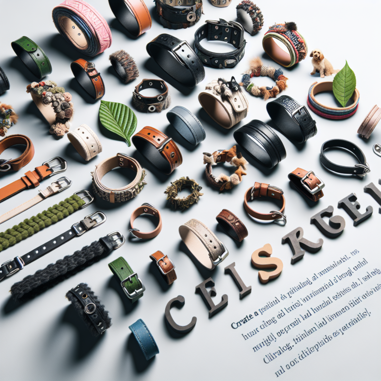 Fashionable and eco-friendly dog collars for the modern pet owner