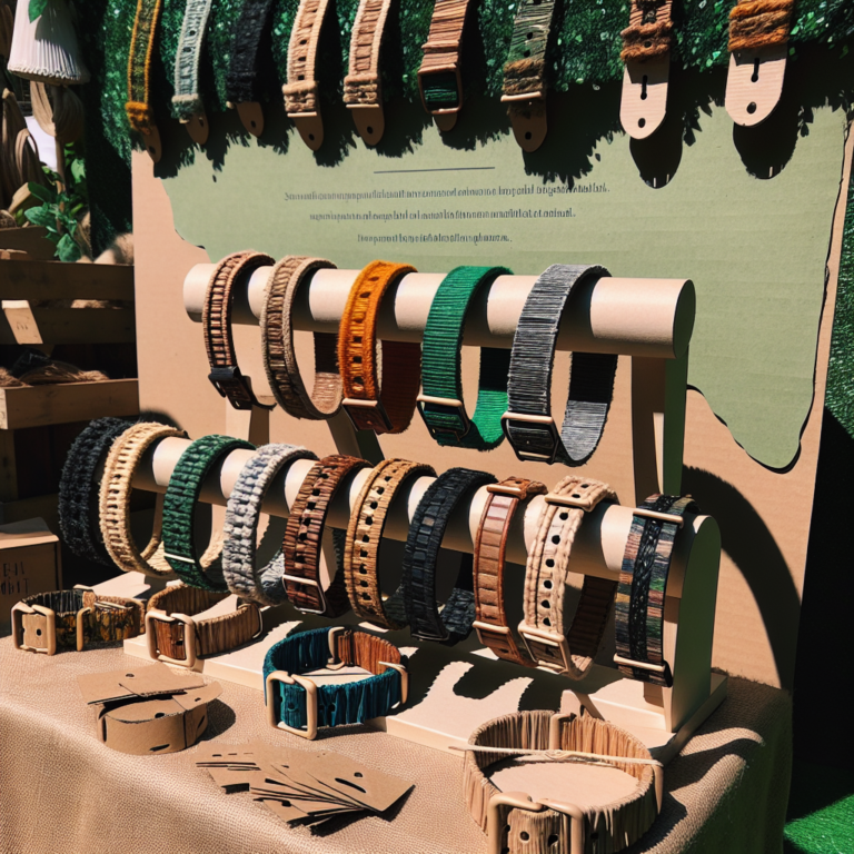Eco-friendly dog collars made from recycled materials