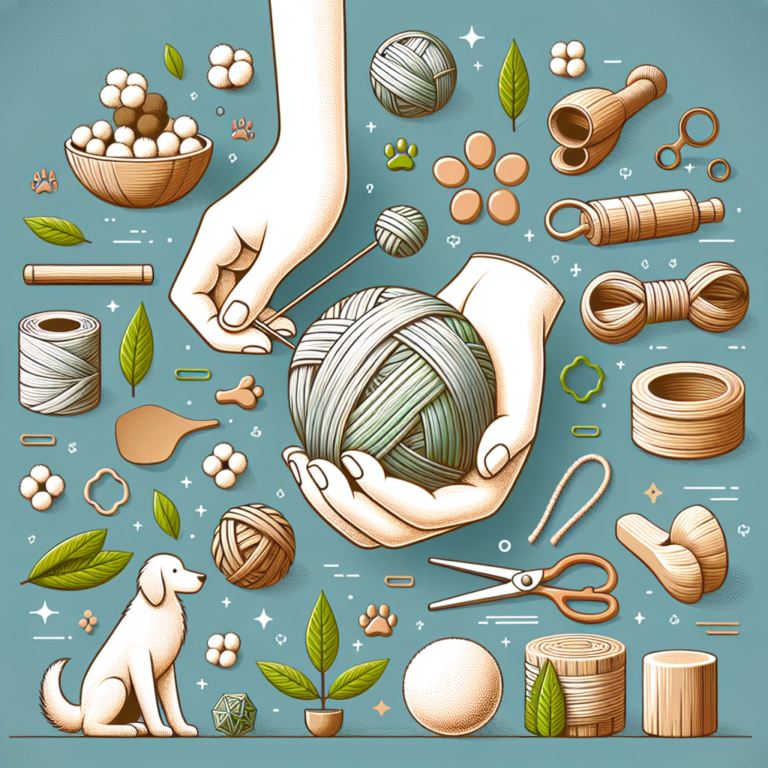 Crafting biodegradable dog balls from natural materials