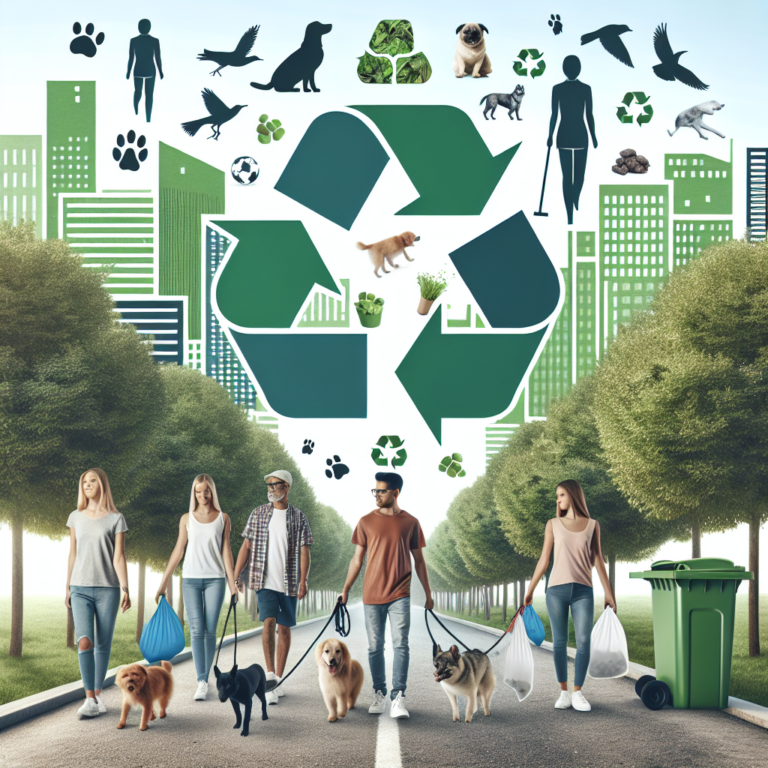 Eco-conscious dog walking in cities