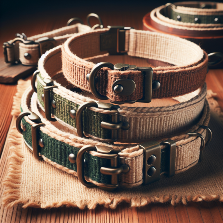 Durable and chic hemp collars for your dog