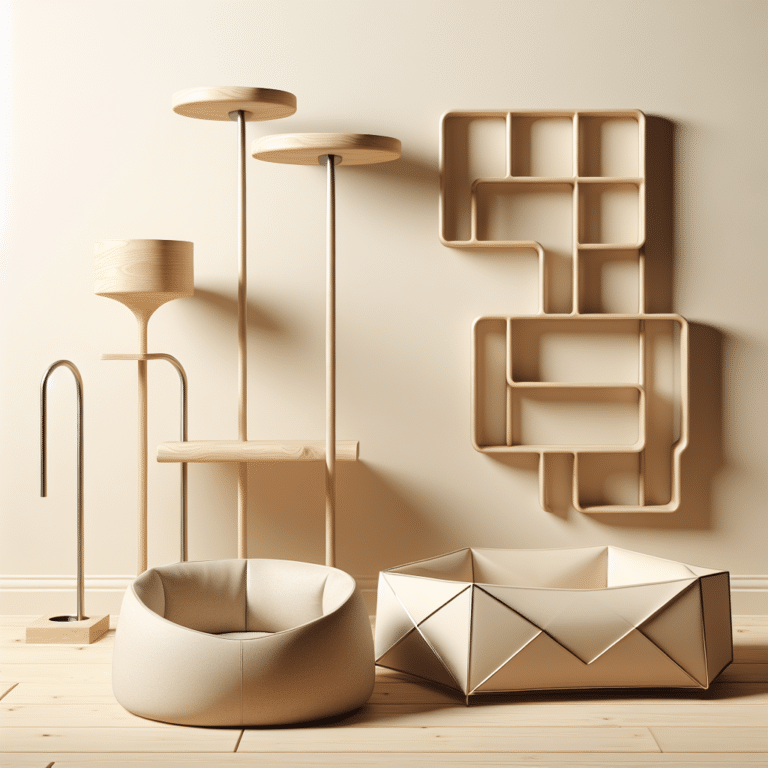 Minimalist pet accessories for apartments