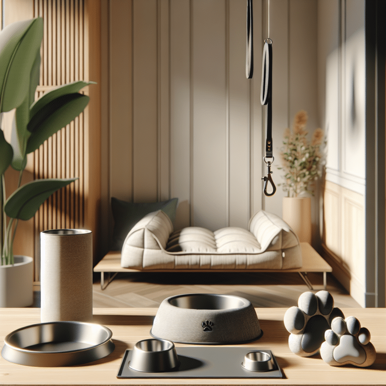 Minimalist pet accessories for apartments