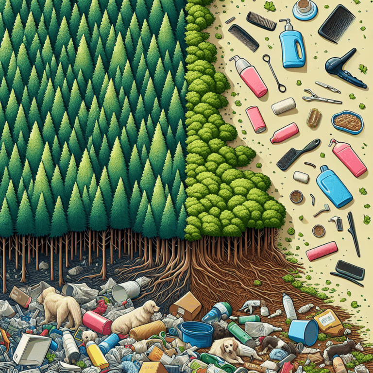 The environmental impact of pet grooming products