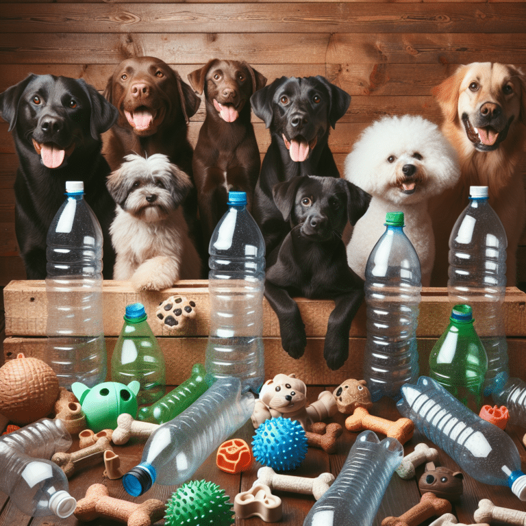 Upcycle plastic bottles into engaging dog chew toys