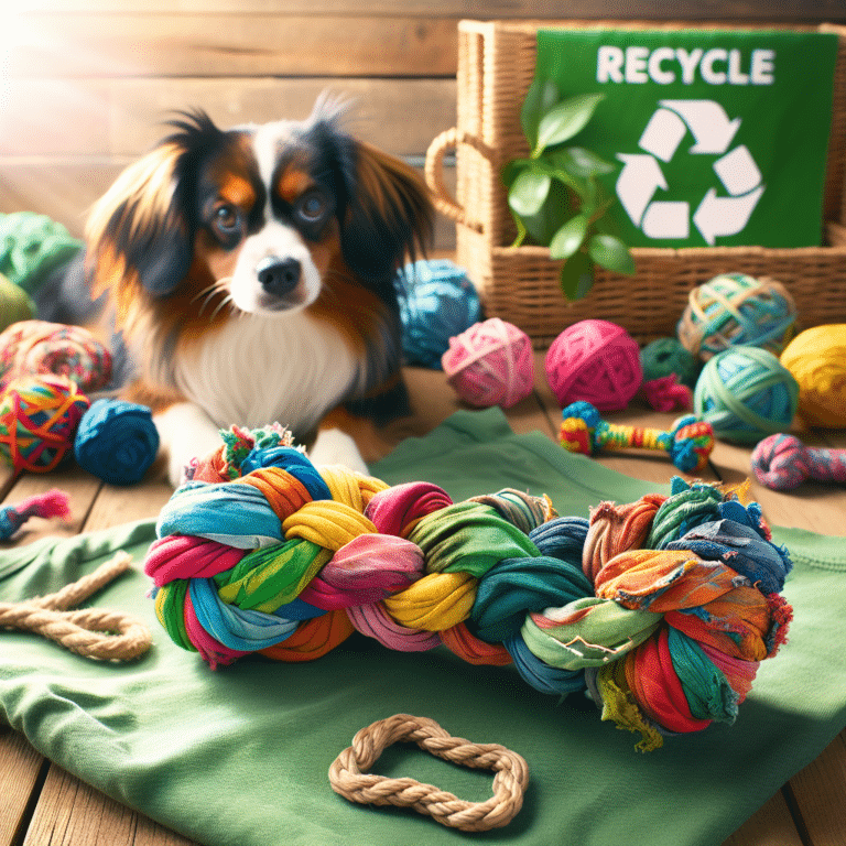 DIY eco-friendly tug toys from old t-shirts