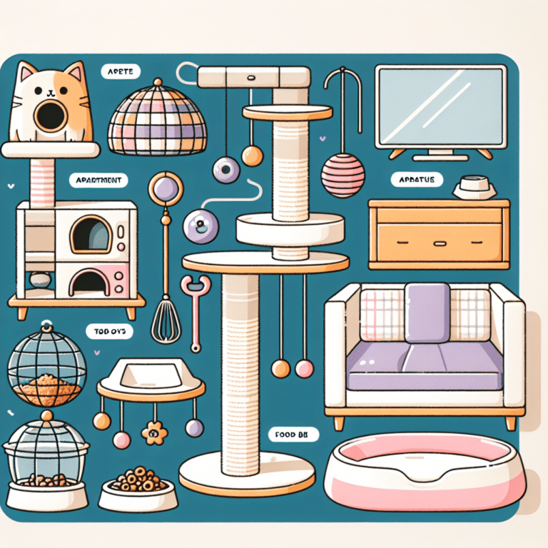 Apartment-friendly cat accessories