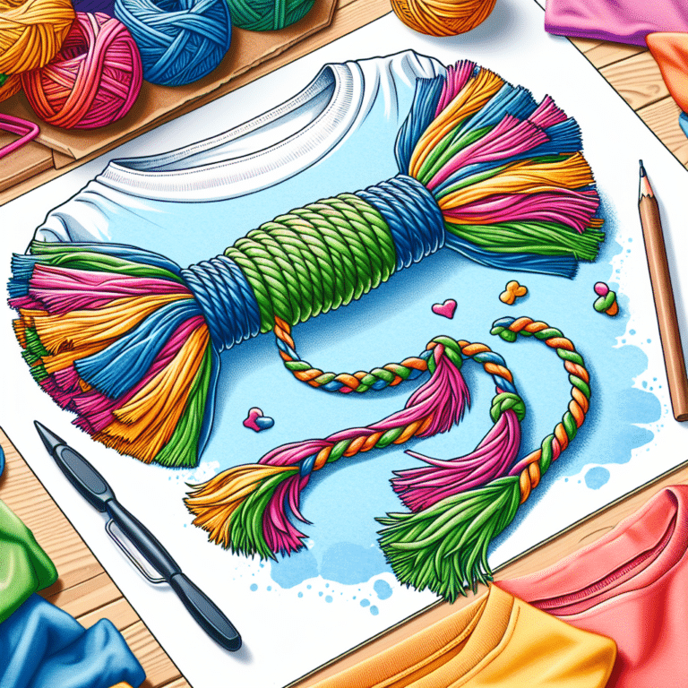 Create a fun and sustainable dog toy from old t-shirts