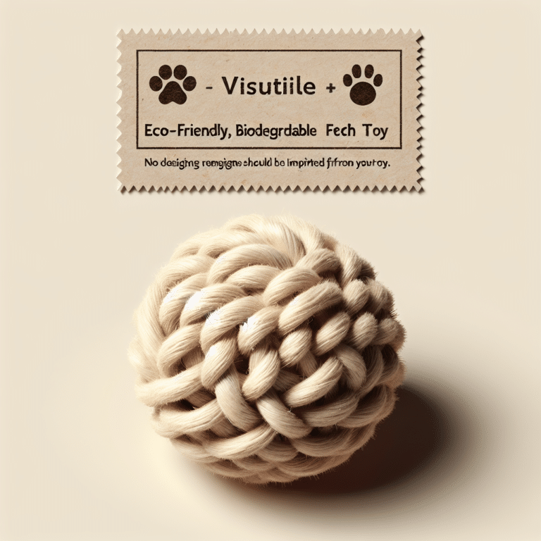 Make a biodegradable fetch toy with natural fibers