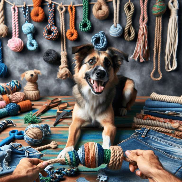 DIY eco-friendly dog tug toys