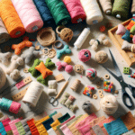 DIY chew toys from hemp and cotton scraps