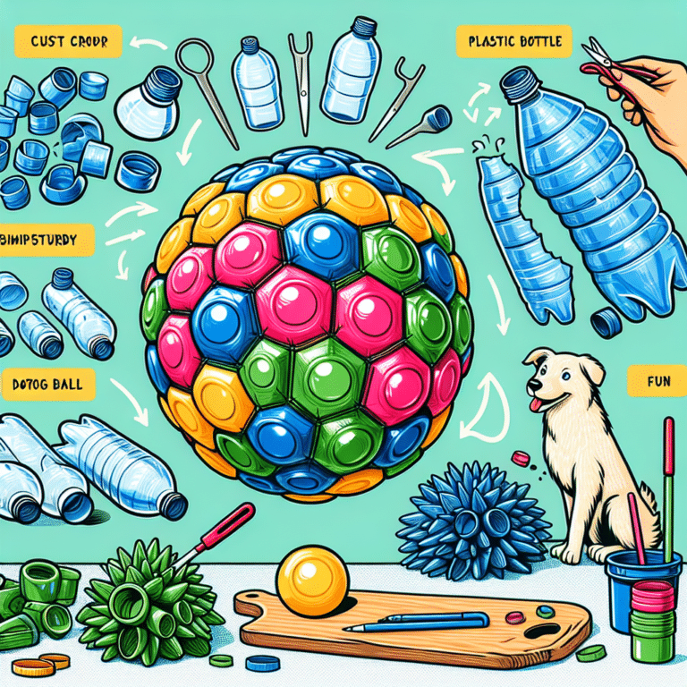 Creating an upcycled dog ball from plastic bottles