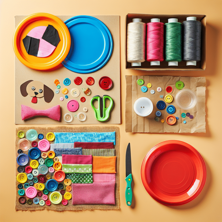 DIY pet frisbees using upcycled materials