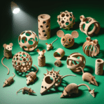 Eco-conscious cat toys from cardboard tubes