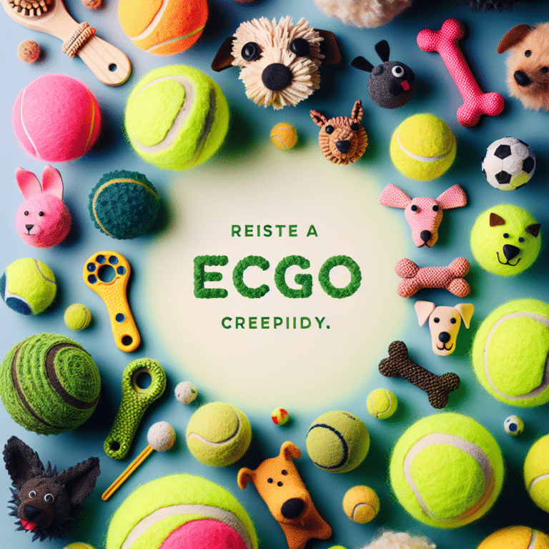 Upcycled tennis ball dog toys